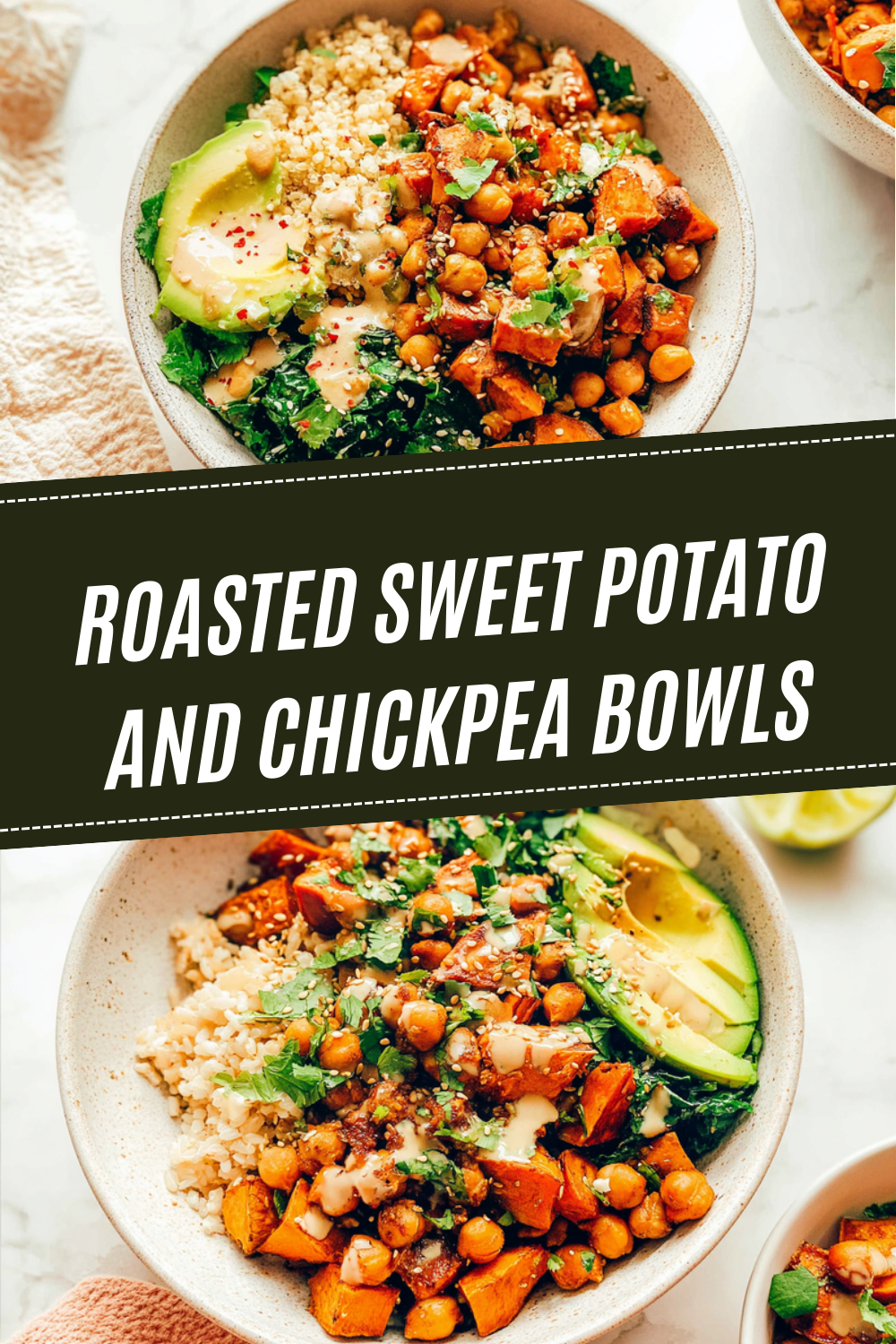 Roasted Sweet Potato And Chickpea Bowls