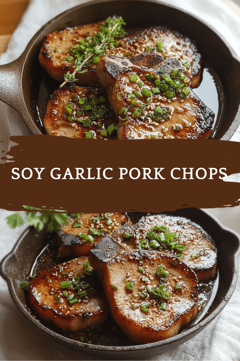 Soy Garlic Pork Chops