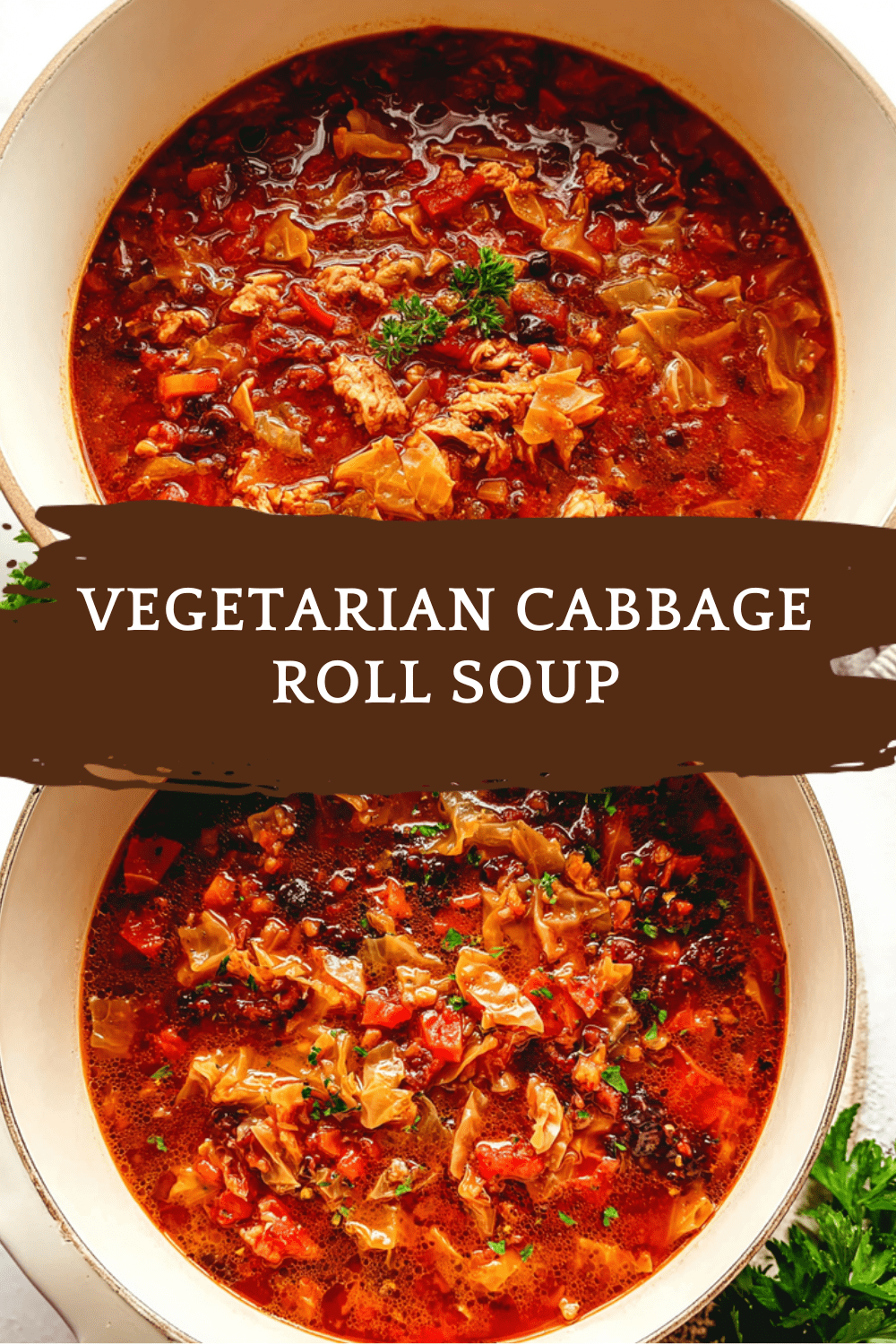 Vegetarian Cabbage Roll Soup