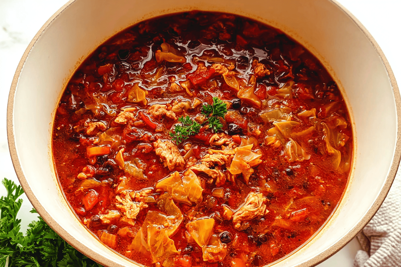 Vegetarian Cabbage Roll Soup