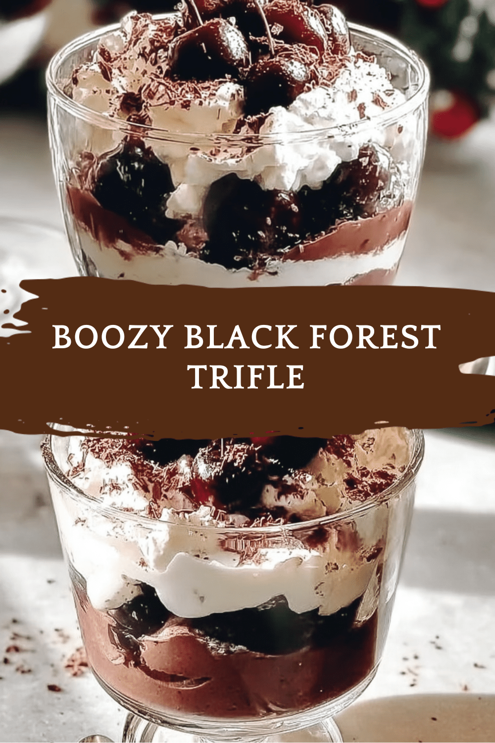 Boozy Black Forest Trifle