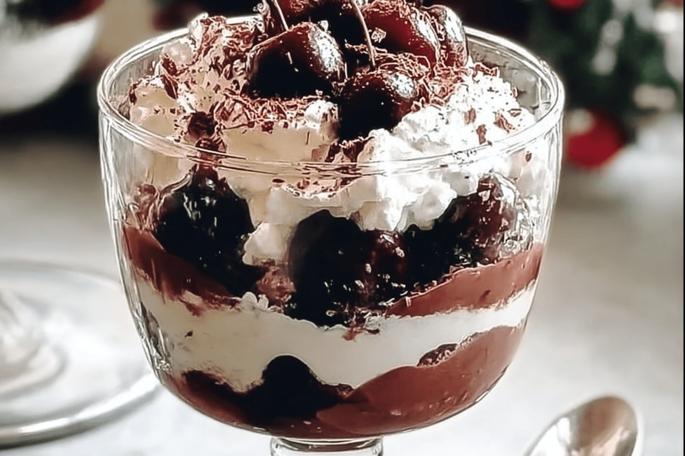 Boozy Black Forest Trifle