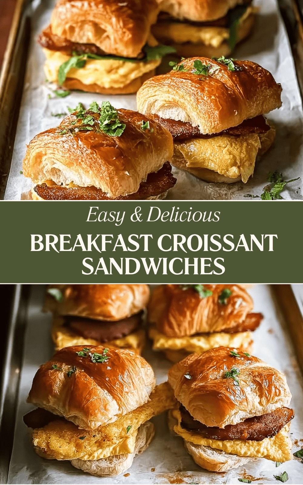 Breakfast Croissant Sandwiches