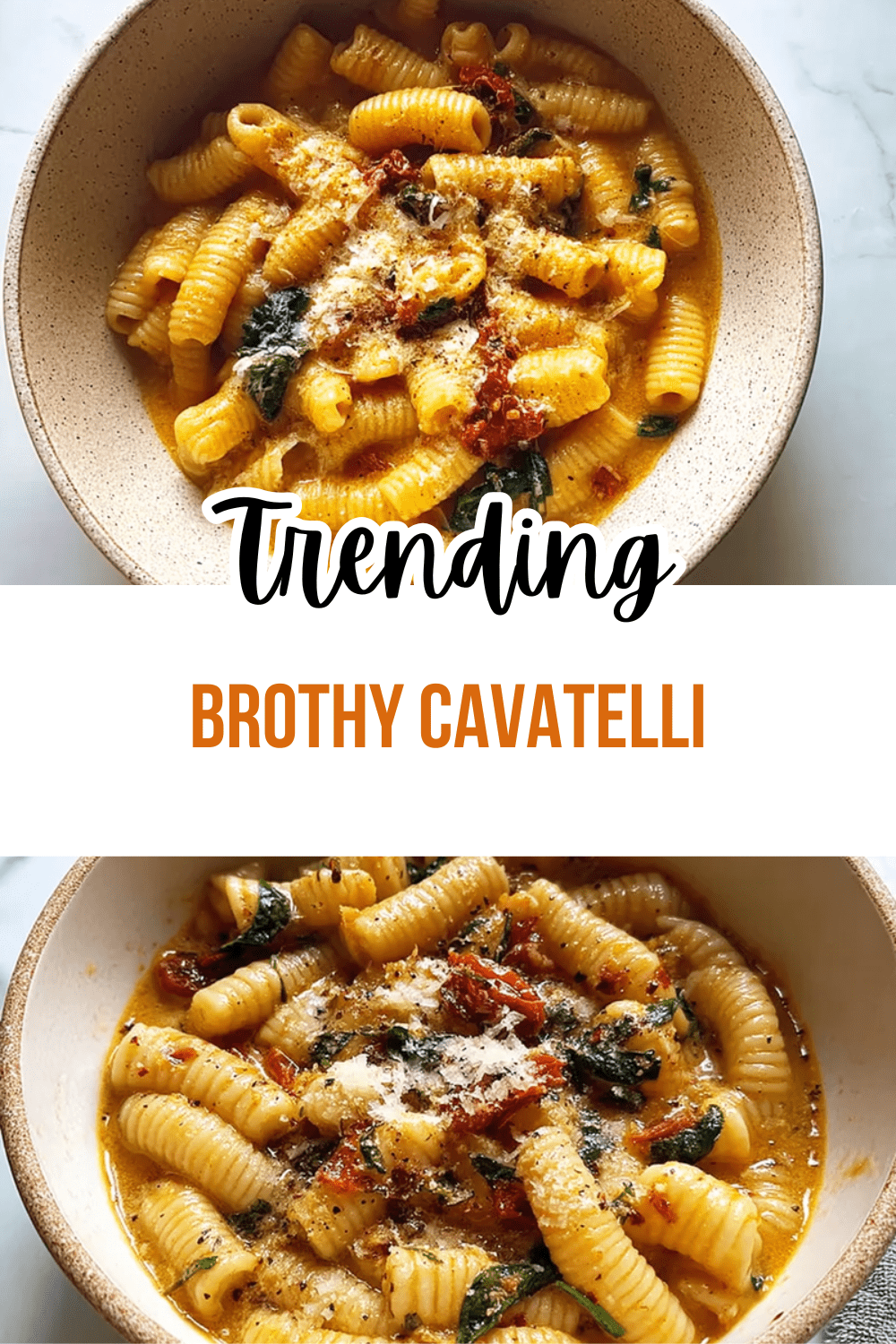 Brothy Cavatelli With Sundried Tomatoes And Shaved Parmesan 4 Brothy Cavatelli