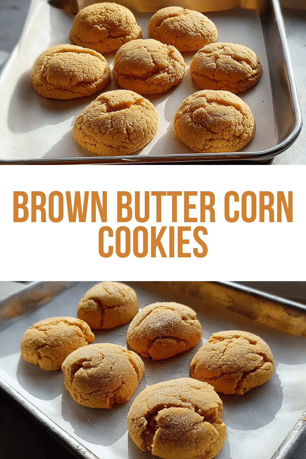 Brown Butter Corn Cookies
