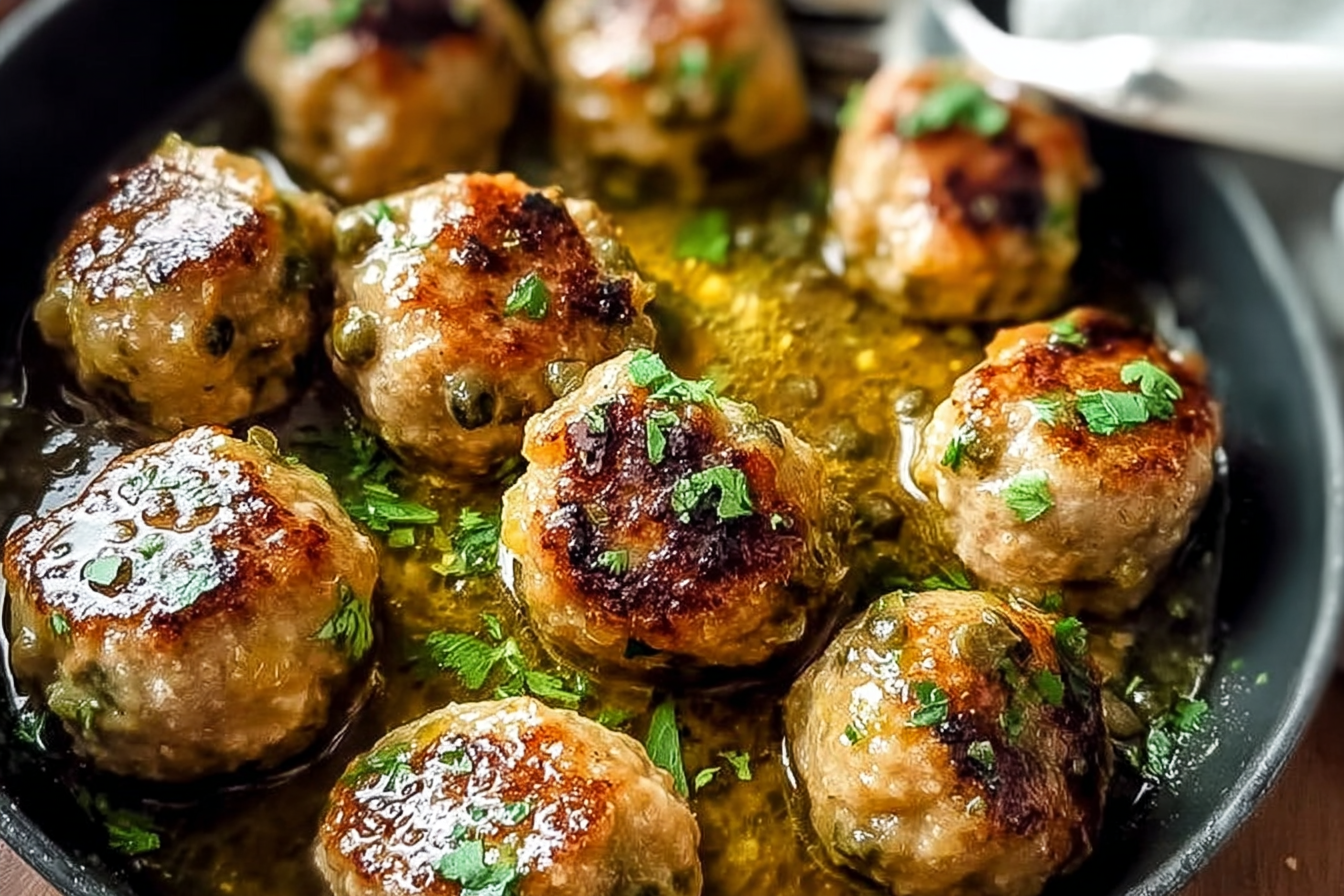 Chicken Piccata Meatballs