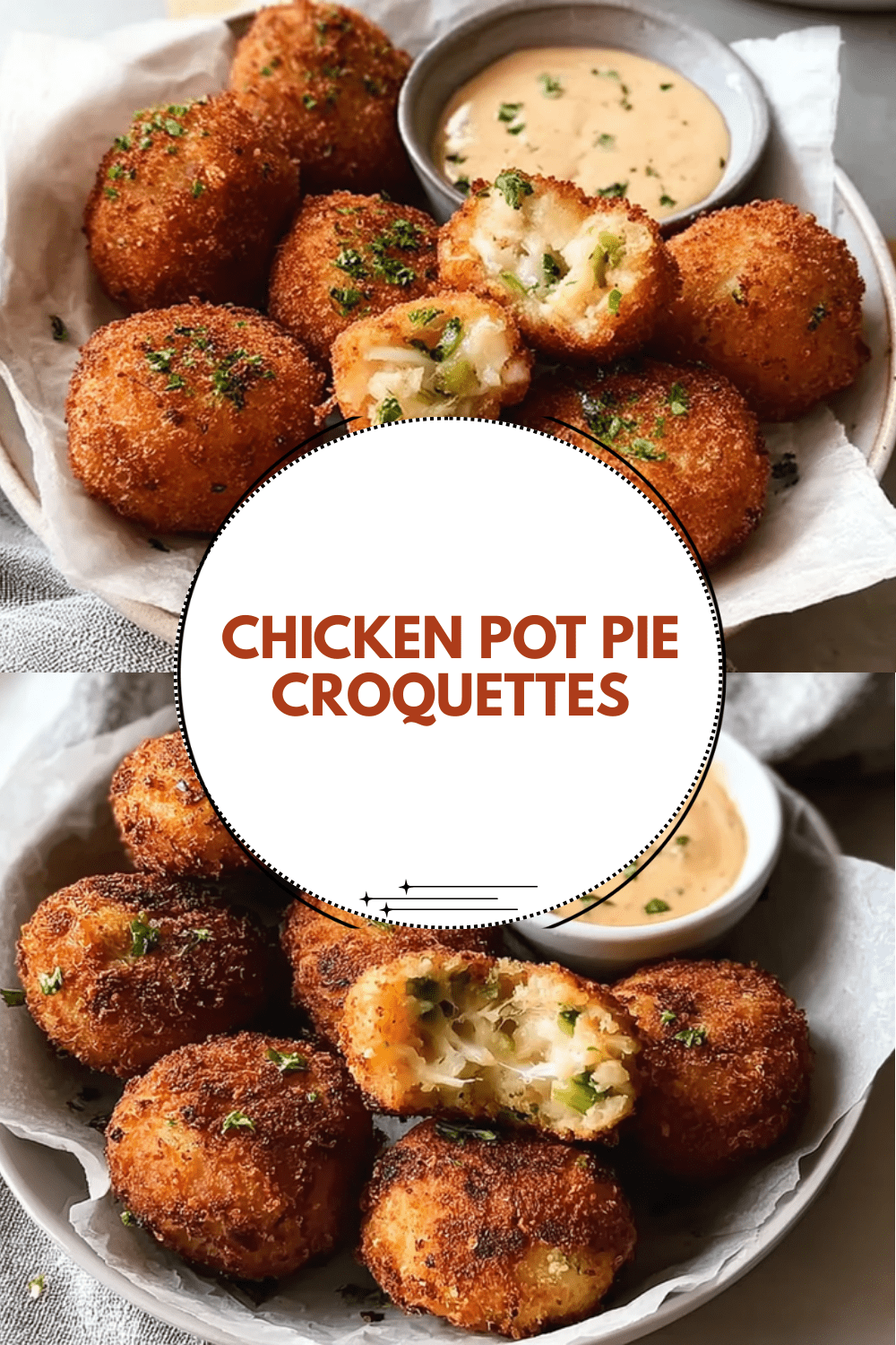 Chicken Pot Pie Croquettes
