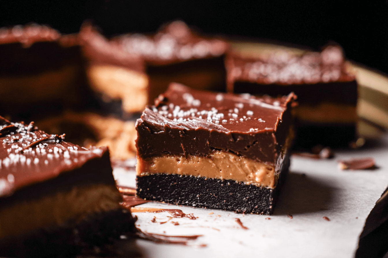 Chocolate Peanut Butter Fudge Bars