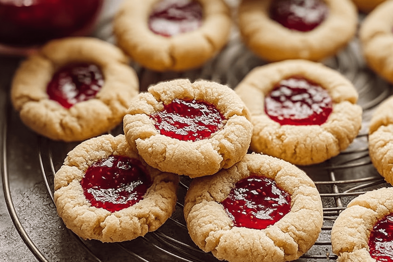 Christmas Thumbprint Cookies