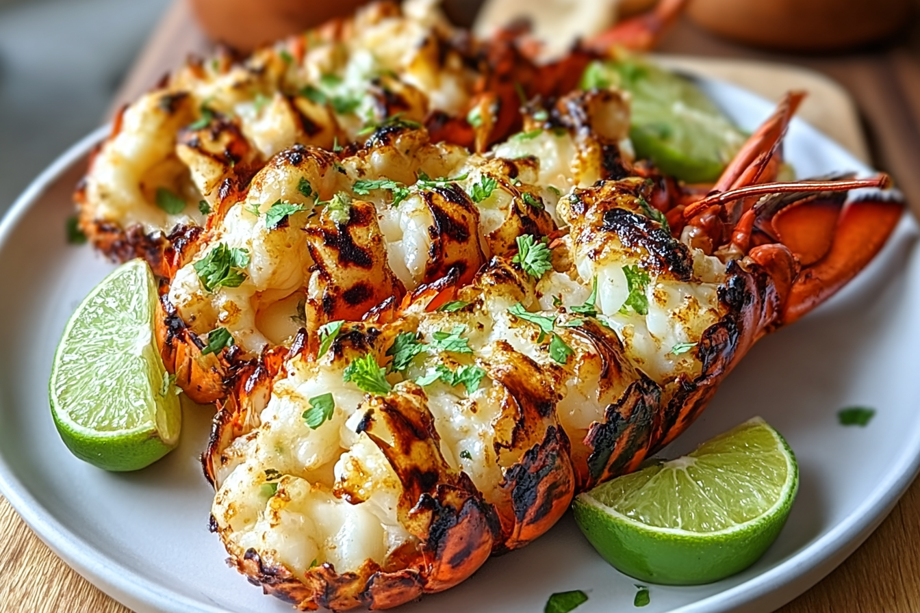 Coconut Lime Grilled Lobster