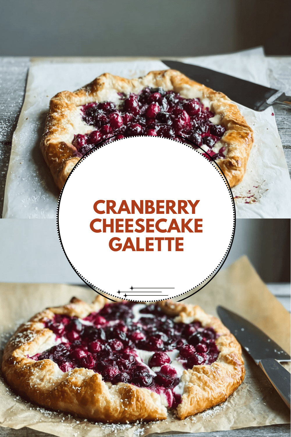 Cranberry Cheesecake Galette