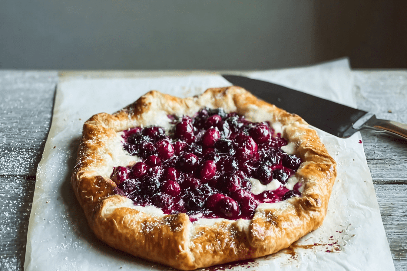Cranberry Cheesecake Galette