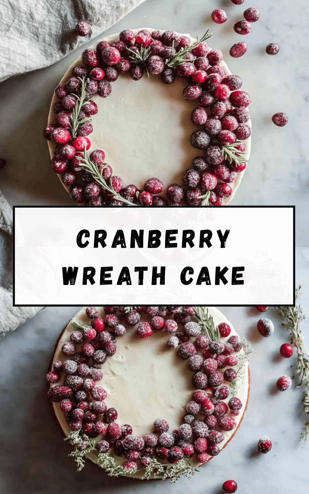 Cranberry Wreath Cake