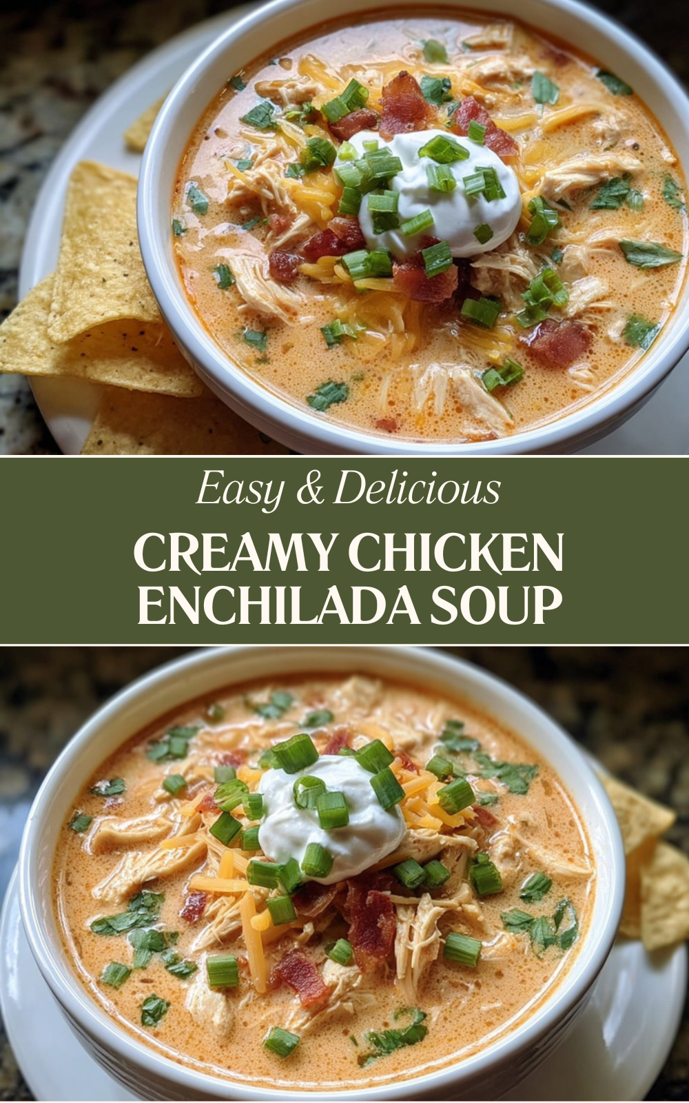 Creamy Chicken Enchilada Soup