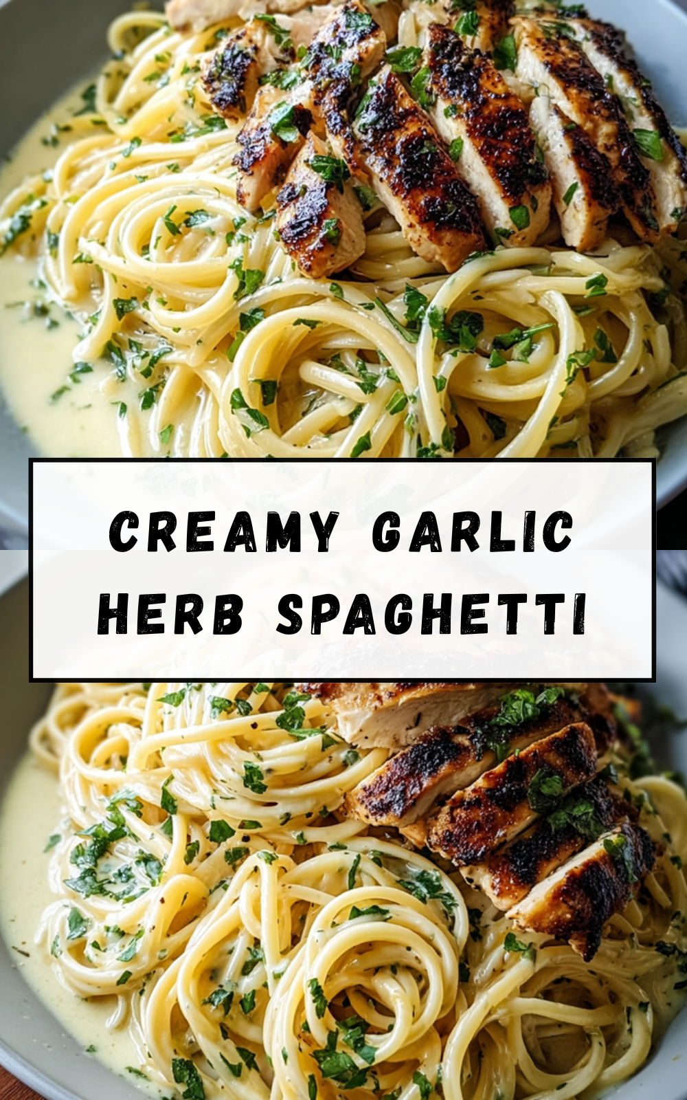 Creamy Garlic Herb Spaghetti