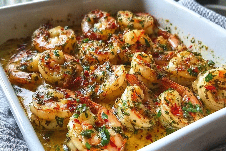 Shrimp Scampi Baked In Garlic Butter For Easy Weeknight Dinner 8 Garlic Butter Shrimp Scampi Bake 88.Png