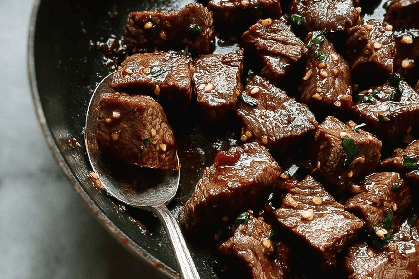 Garlic Butter Steak Bites Easy Pan Seared Recipe 6 Garlic Butter Steak Bites