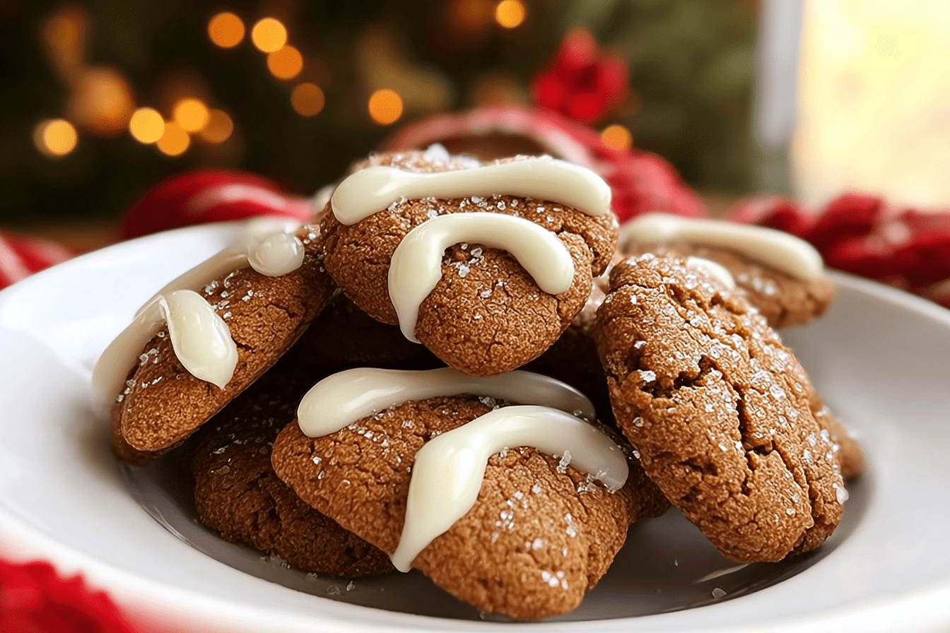 Gingerbread Kiss Cookies