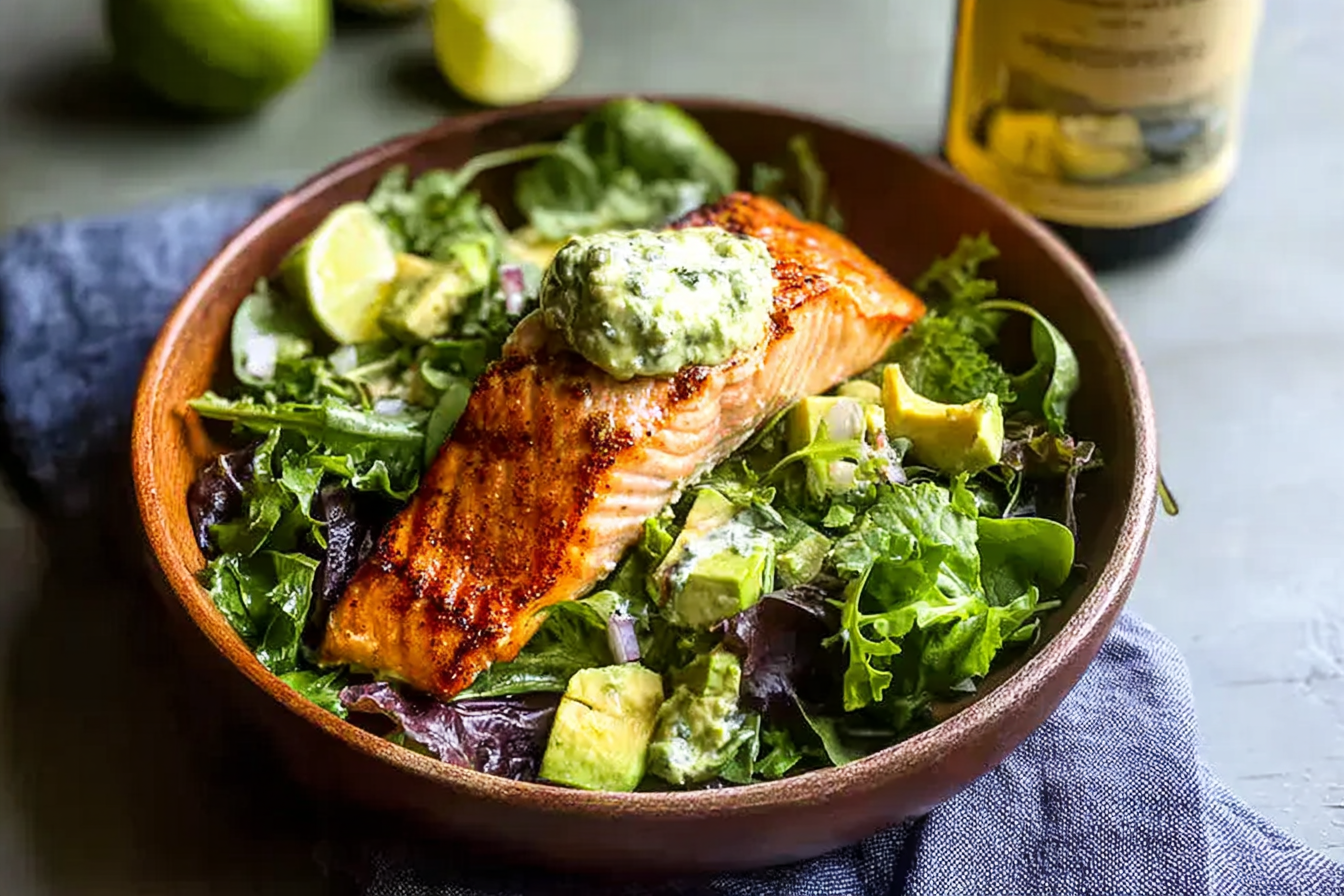 Grilled Salmon Salad