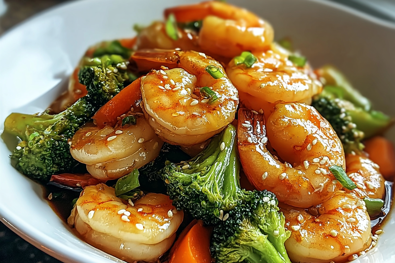 Honey Garlic Shrimp Stir Fry