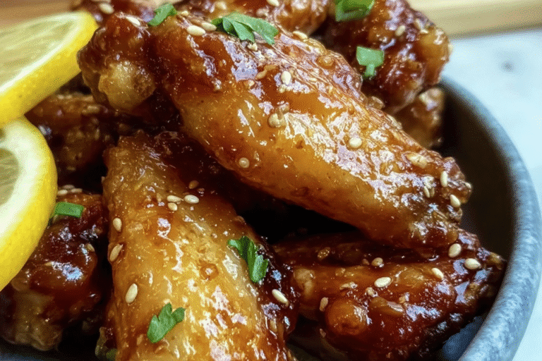 Honey Lemon Chicken Wings 87.Png