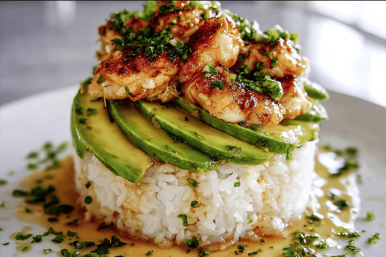 Honey Lime Chicken With Creamy Avocado And Rice Stack Recipe 6 Honey Lime Chicken Avocado Rice Stack