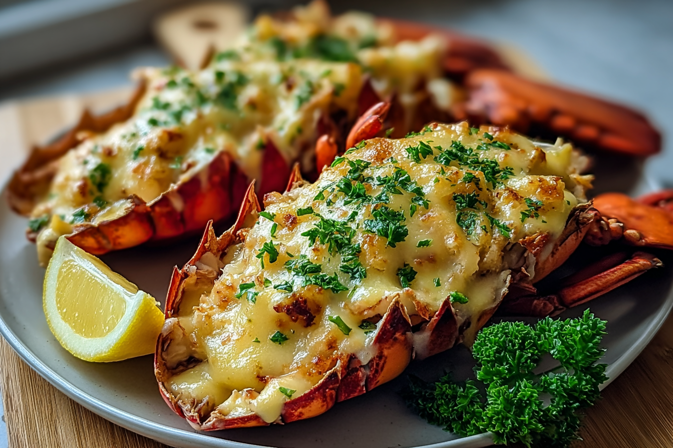Lobster Thermidor Recipe With Creamy Sauce And Cheese