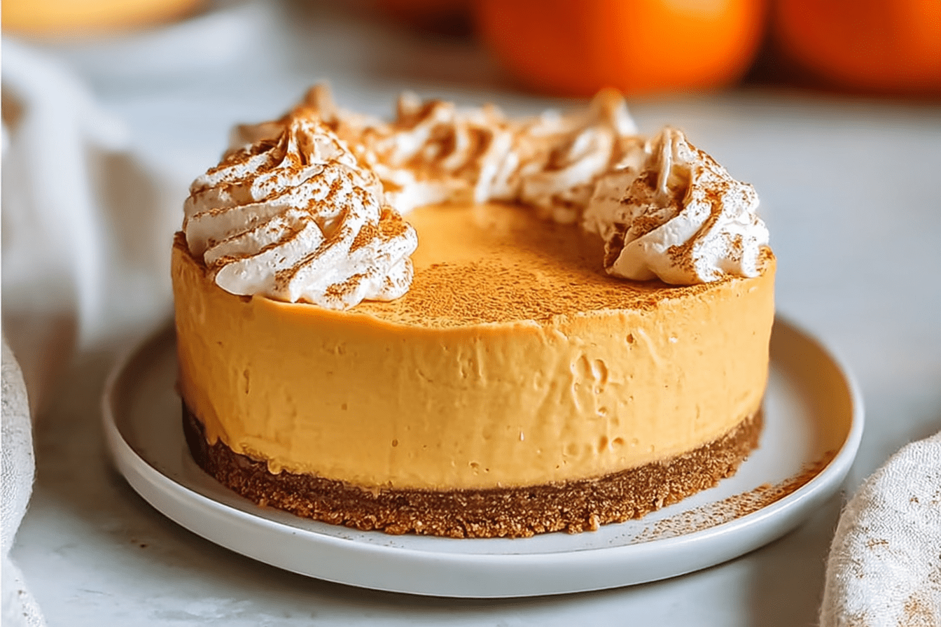 No Bake Pumpkin Cheesecake