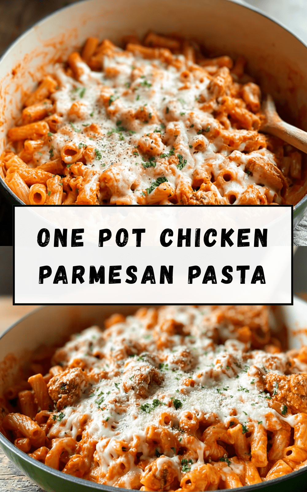 One Pot Chicken Parmesan Pasta