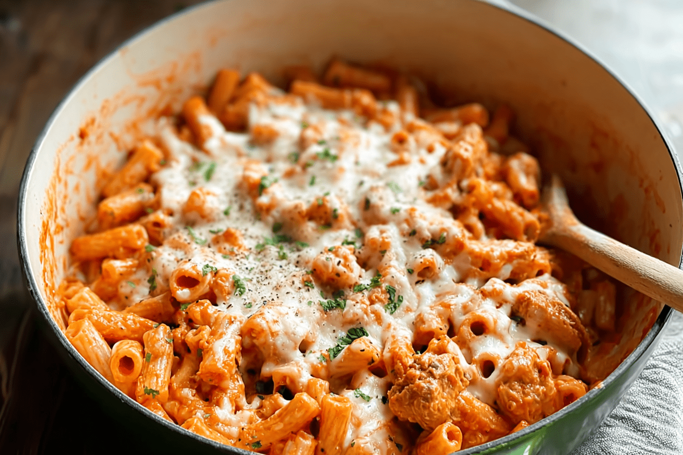 One Pot Chicken Parmesan Pasta