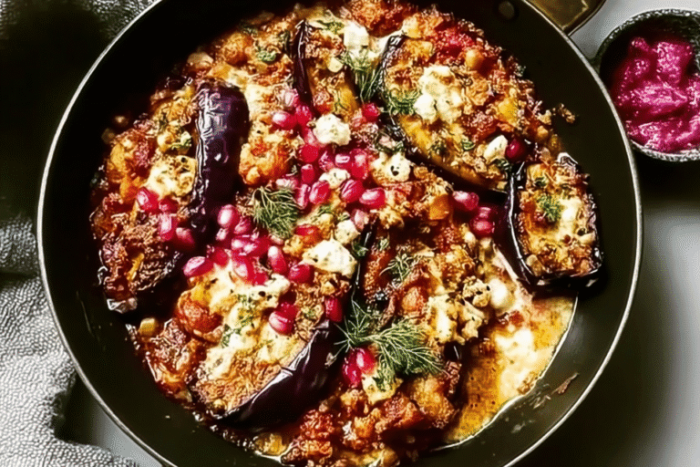 Persian Aubergine Bake Recipe With Spiced Tomato And Garlic Layers 8 Persian Aubergine Bake 96.Png