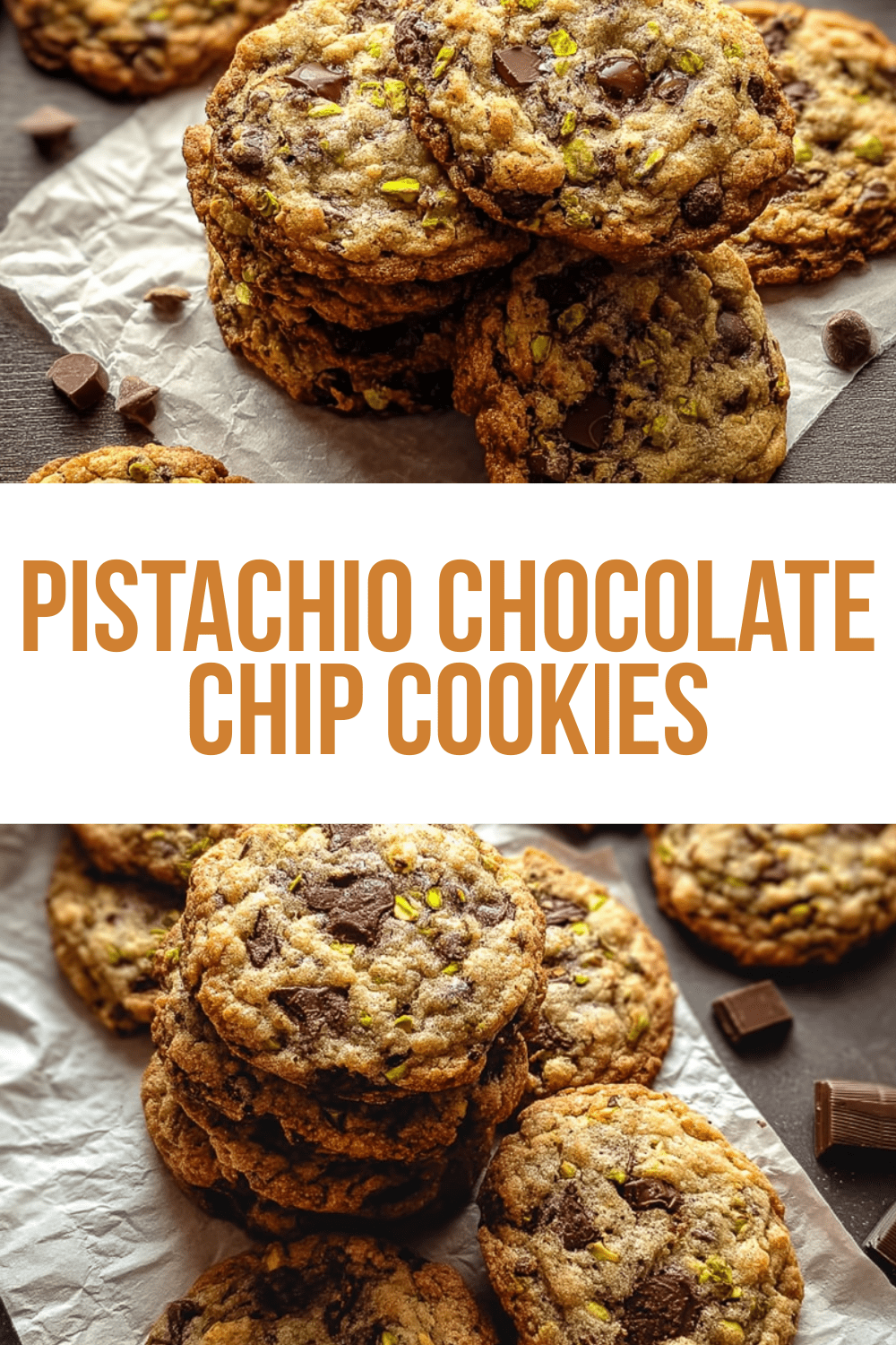 Pistachio Chocolate Chip Cookies