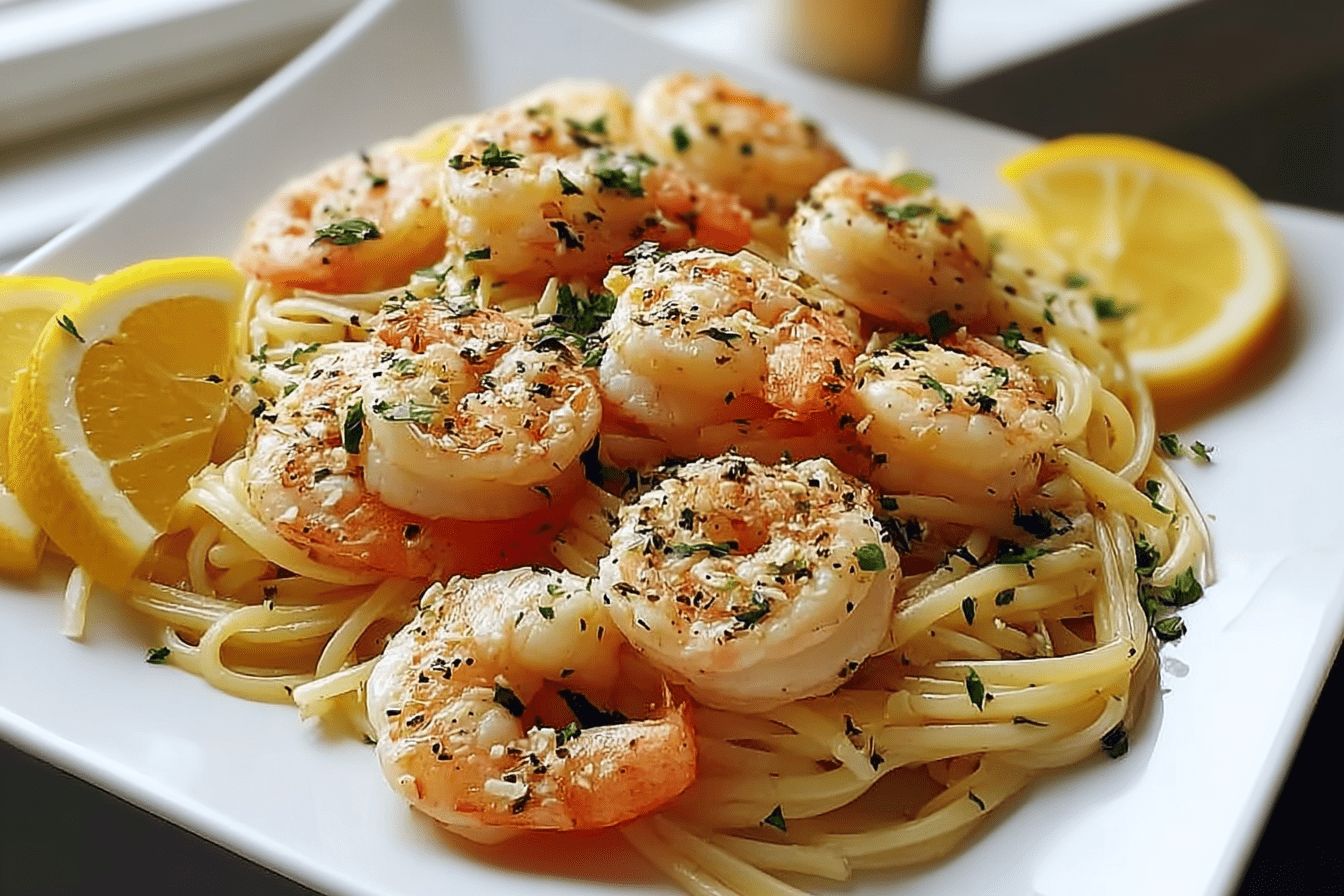 Garlic Butter Shrimp Scampi Recipe With Lemon And Parsley 6 Shrimp Scampi