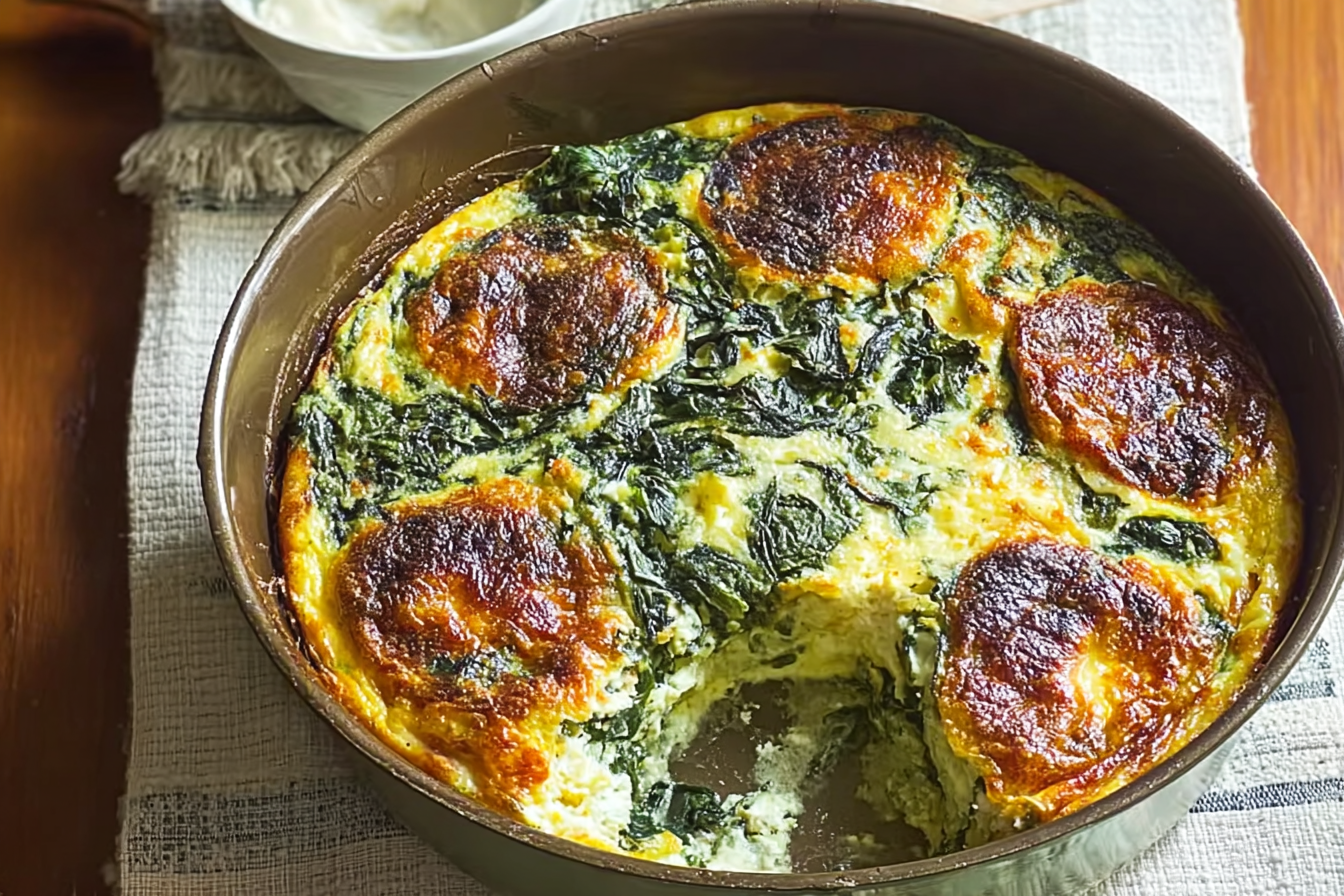 Spinach Florentine Breakfast Casserole