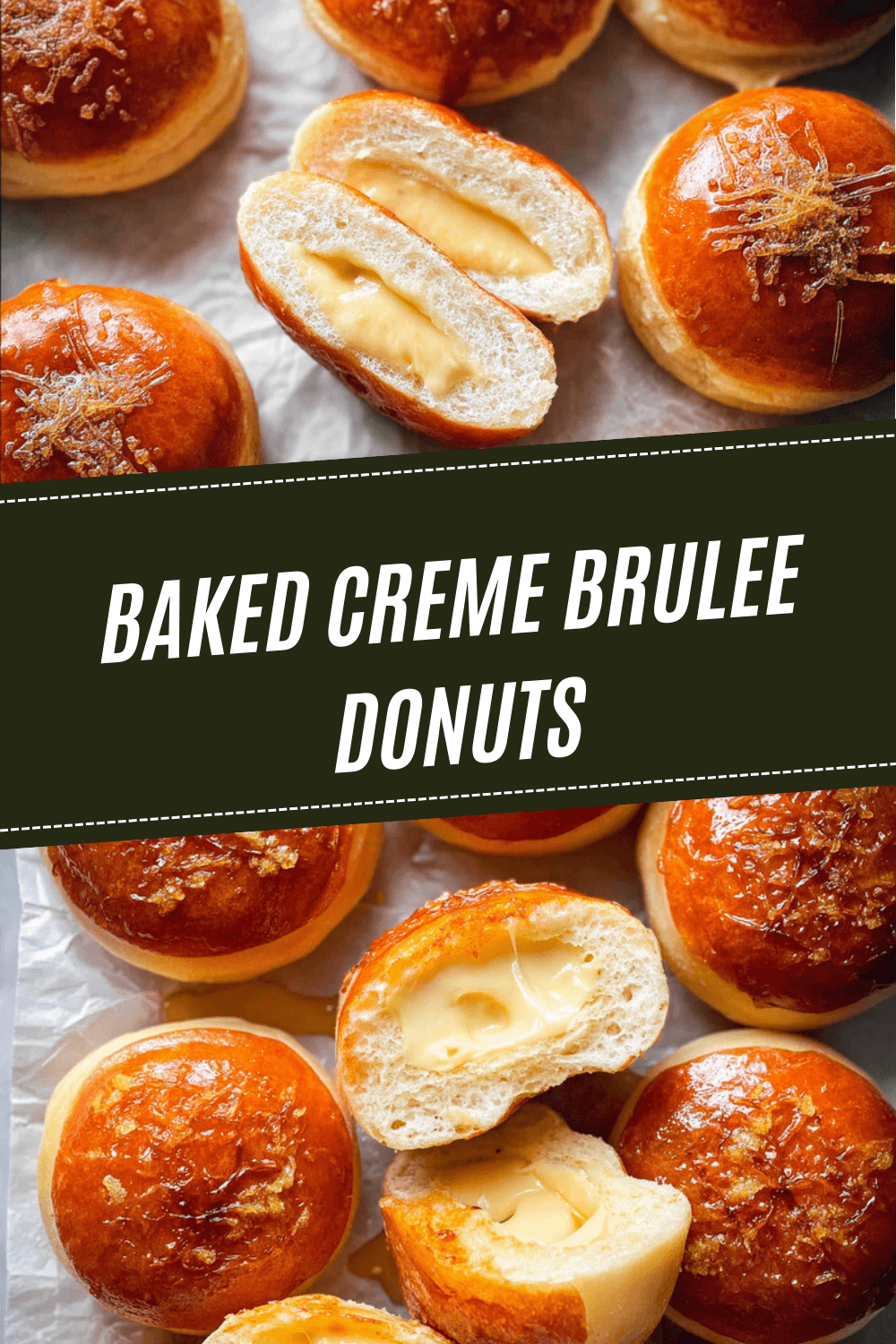Baked Creme Brulee Donuts