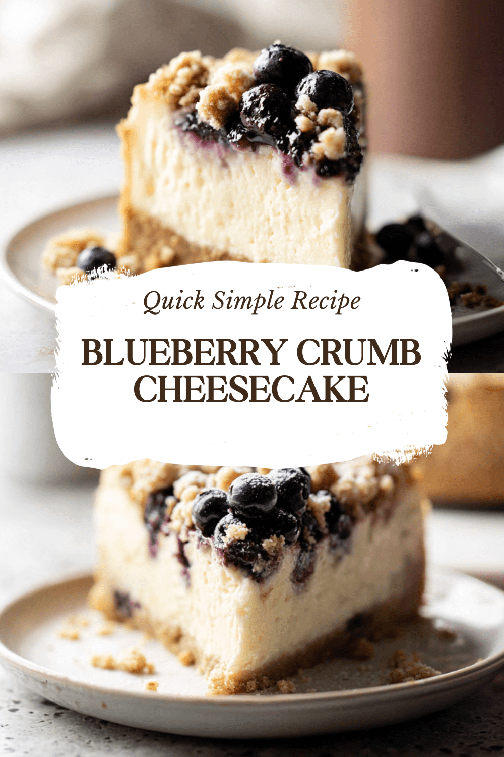 Blueberry Crumb Cheesecake