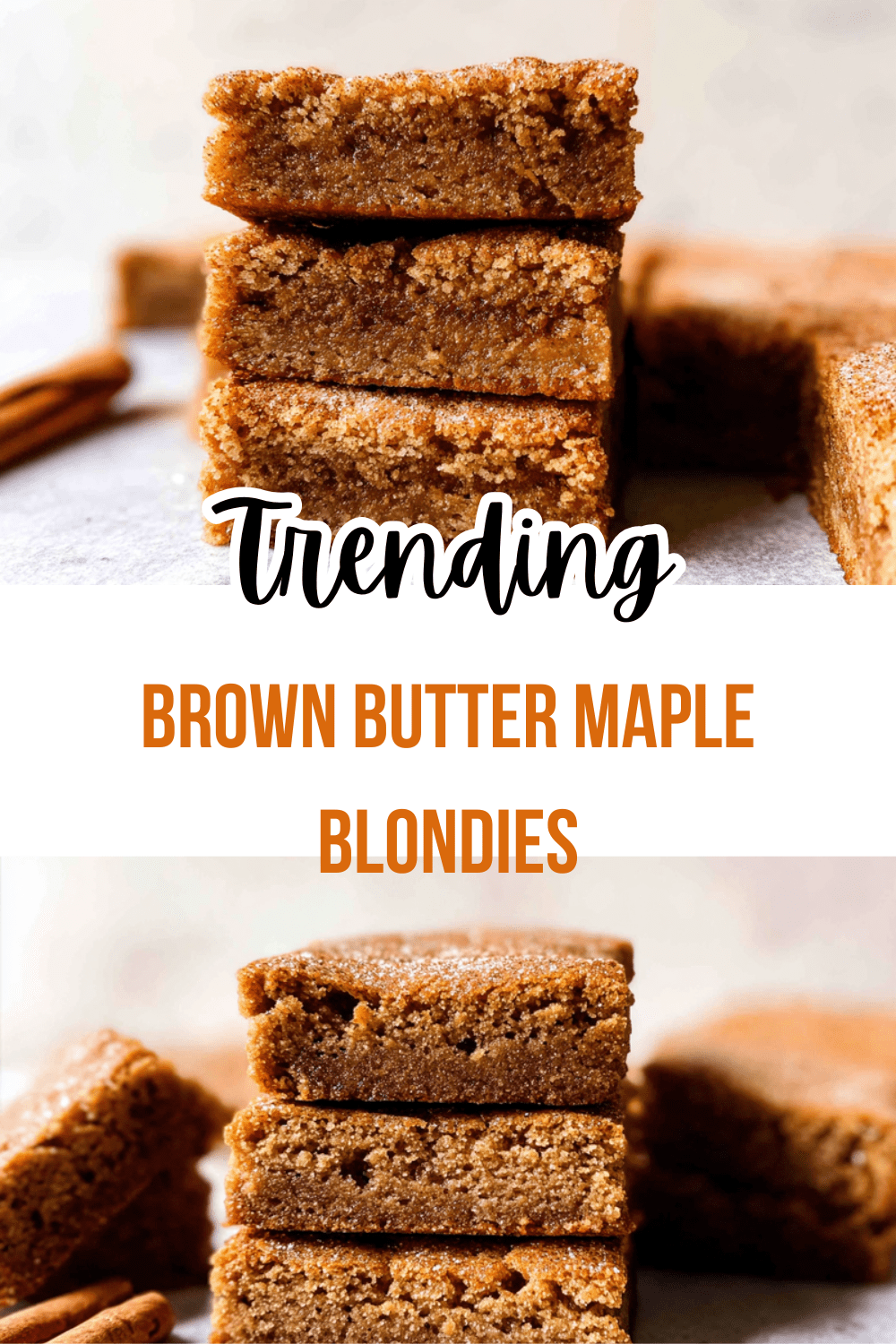 Brown Butter Maple Blondies
