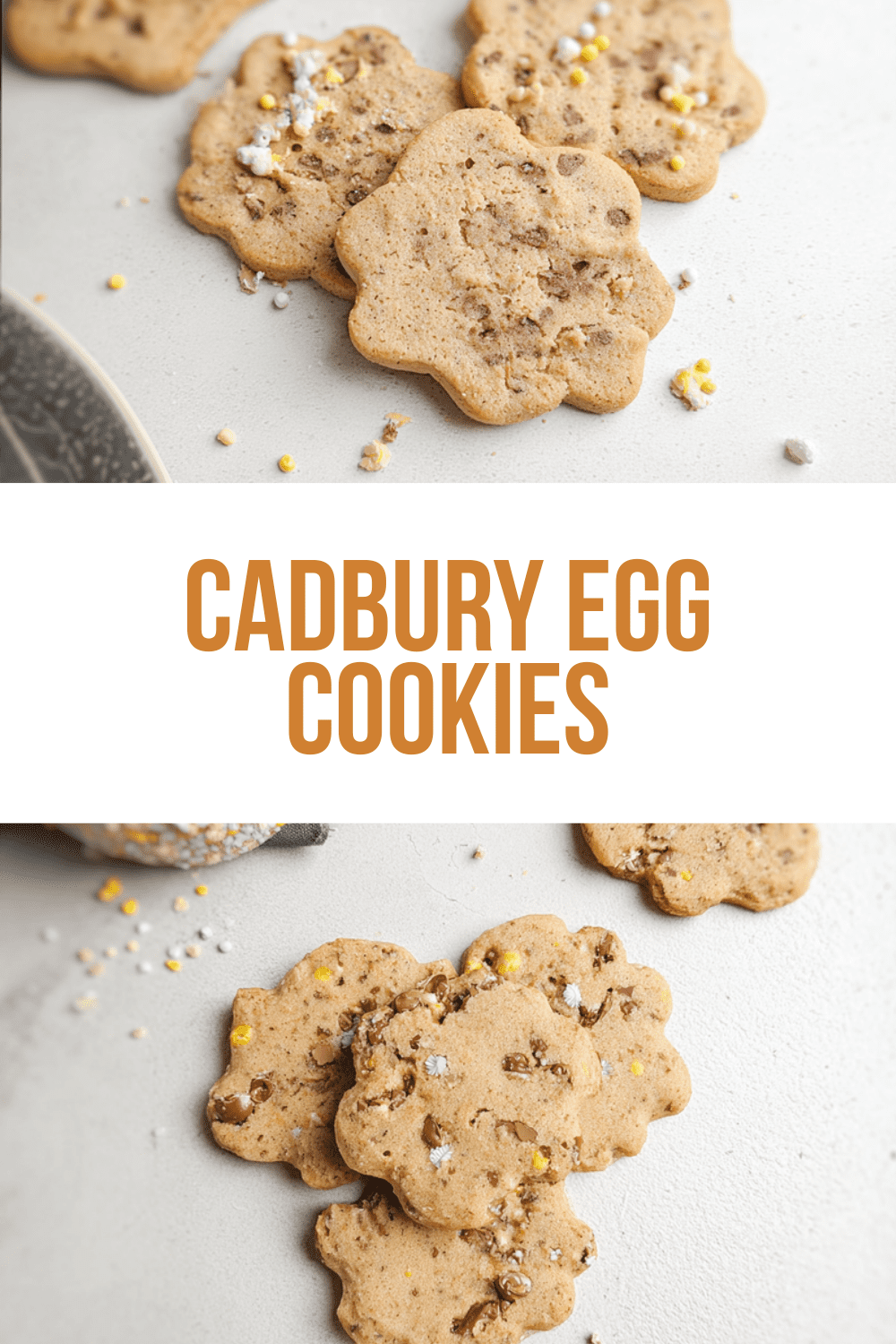 Cadbury Egg Cookies