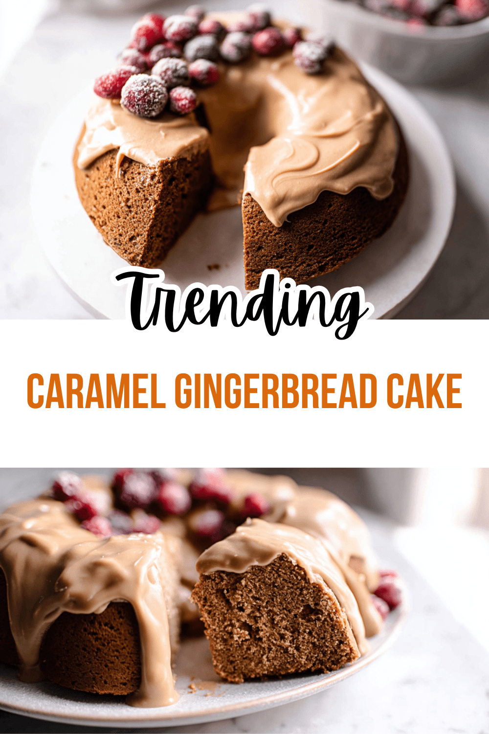 Caramel Gingerbread Cake