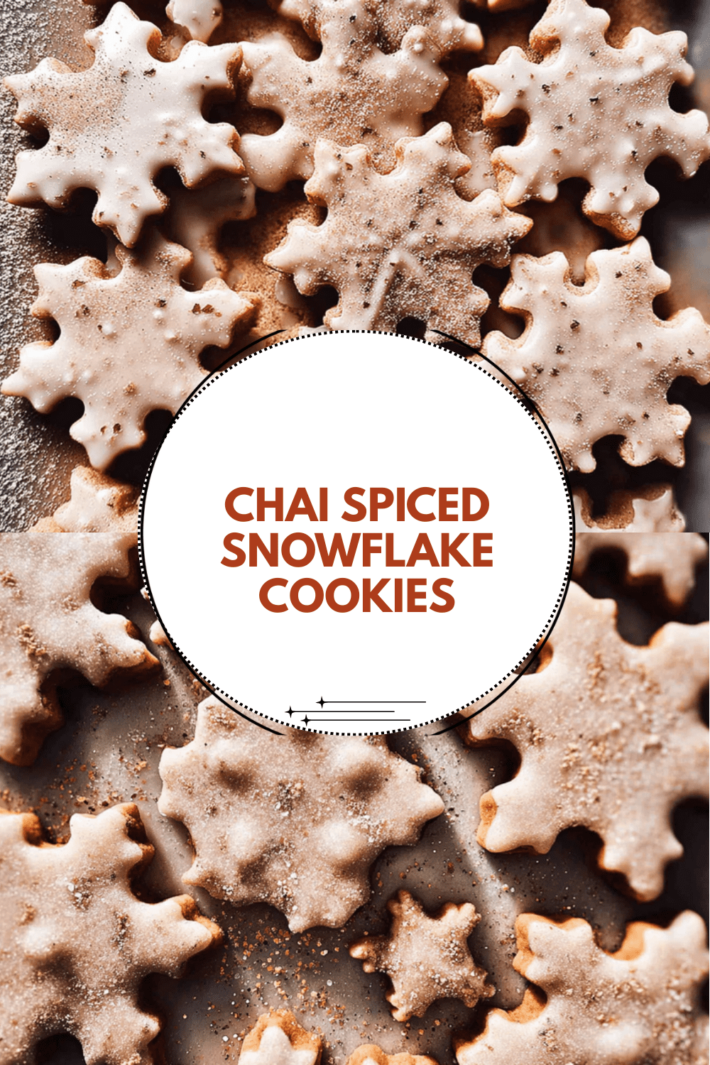 Chai Spiced Snowflake Cookies