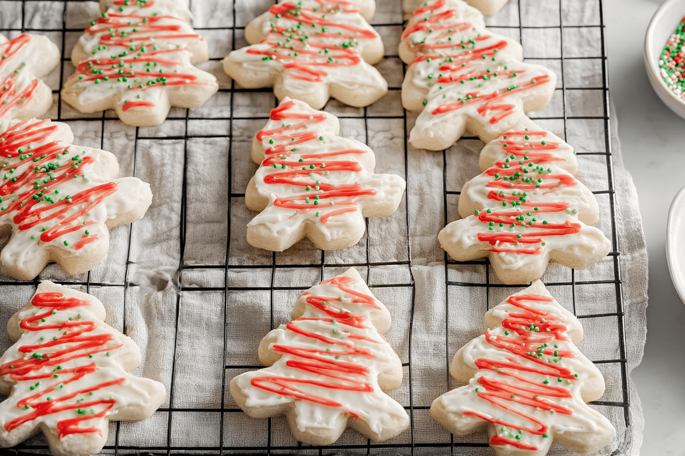 Christmas Tree Sugar Cookies