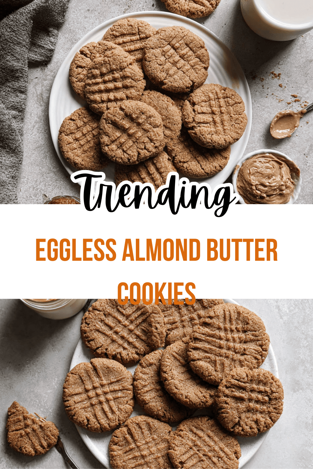 Vegan Almond Butter Cookies Easy Homemade Recipe 7 Eggless Almond Butter Cookies