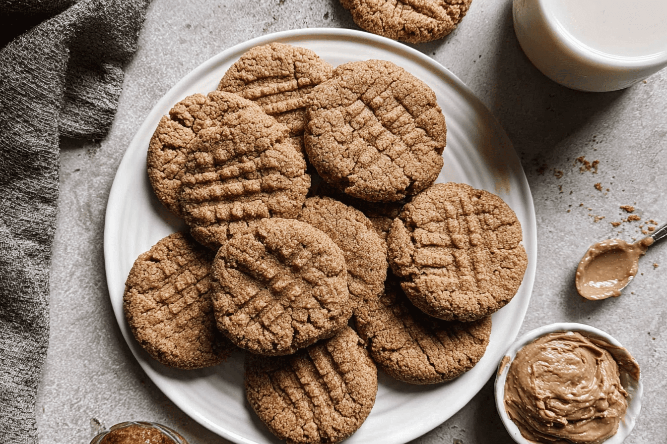 Vegan Almond Butter Cookies Easy Homemade Recipe 6 Eggless Almond Butter Cookies