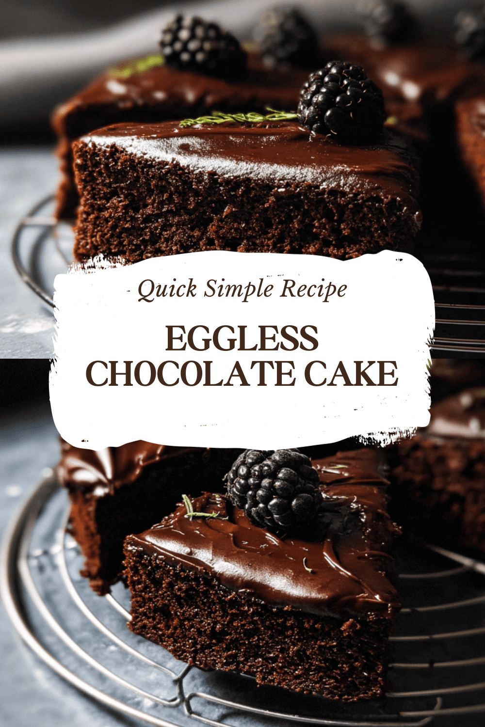Eggless Chocolate Cake