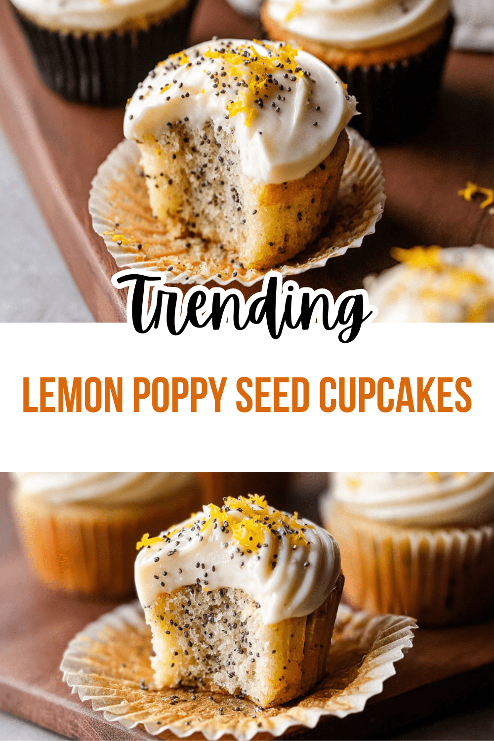 Lemon Poppy Seed Cupcakes