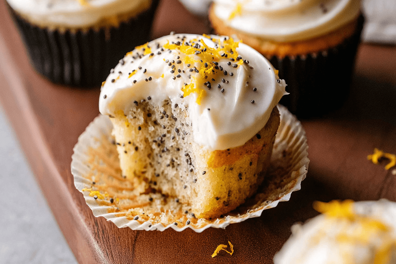 Lemon Poppy Seed Cupcakes
