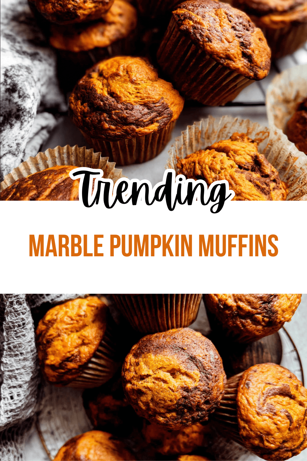 Marble Pumpkin Muffins