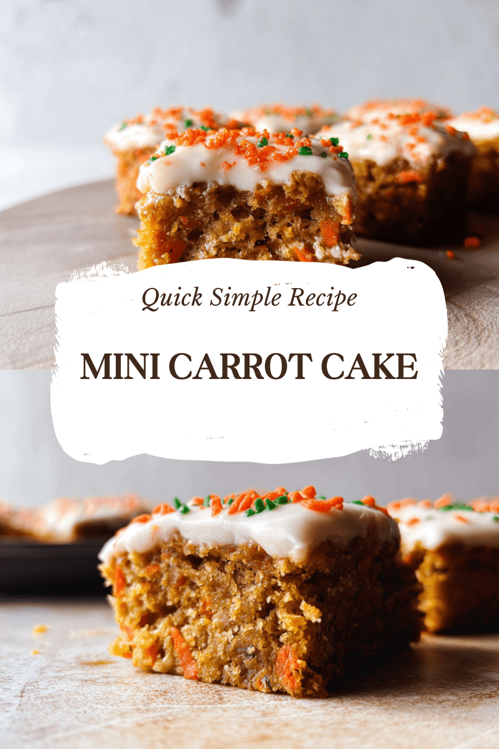 Mini Carrot Cake With Brown Butter Cream Cheese Frosting 7 Mini Carrot Cake