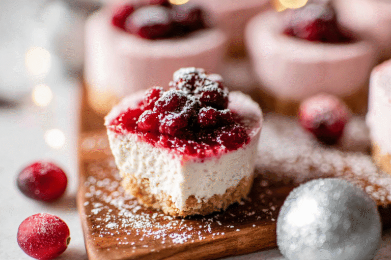 Mini Cranberry Mousse Cakes 83.Png