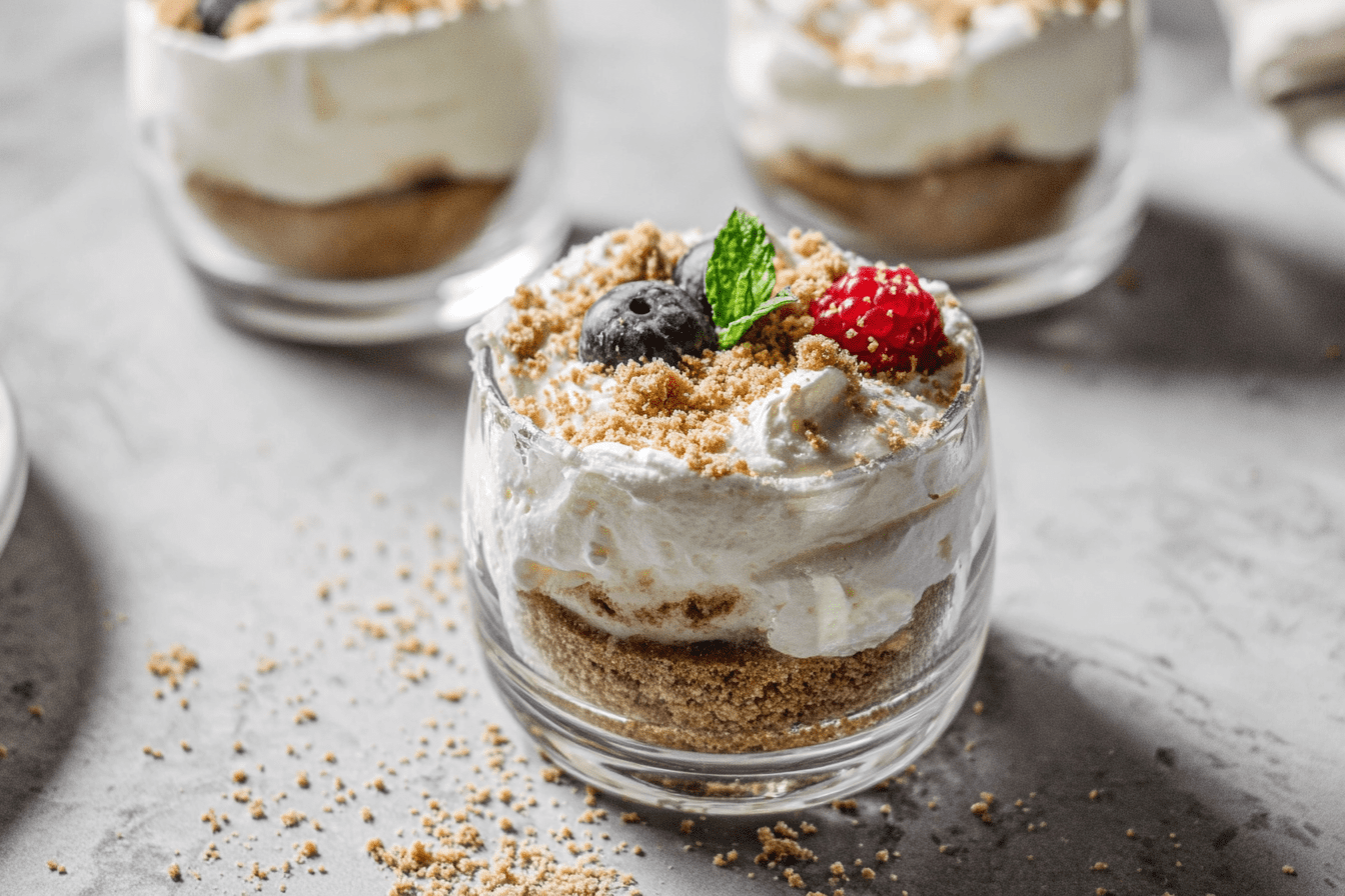 Mini No Bake Cheesecake Cups